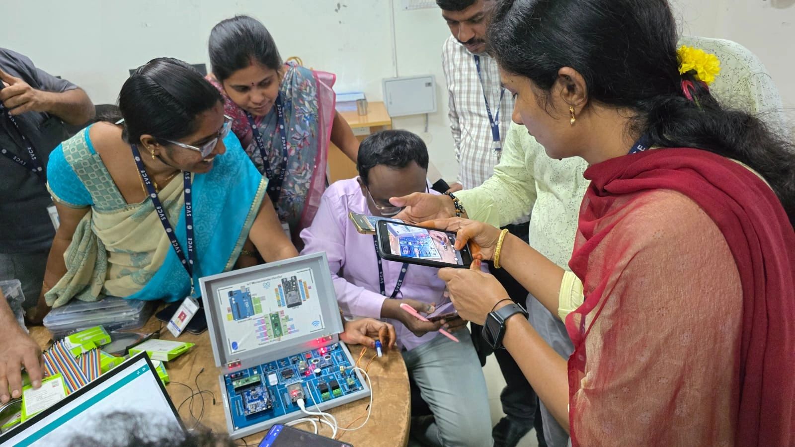 2-day faculty training of our custom-designed Tinkering Lab IoT Kit