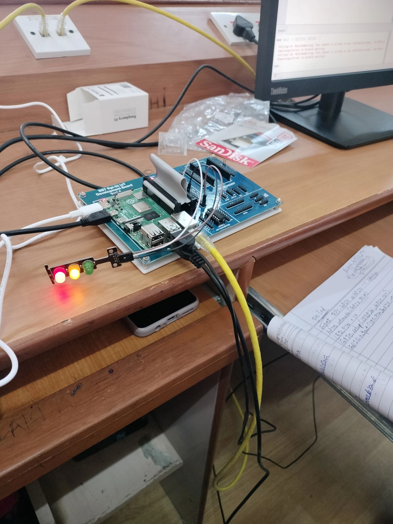 3-day workshop on RaspberryPi and IoT at SJCIT- Bangalore